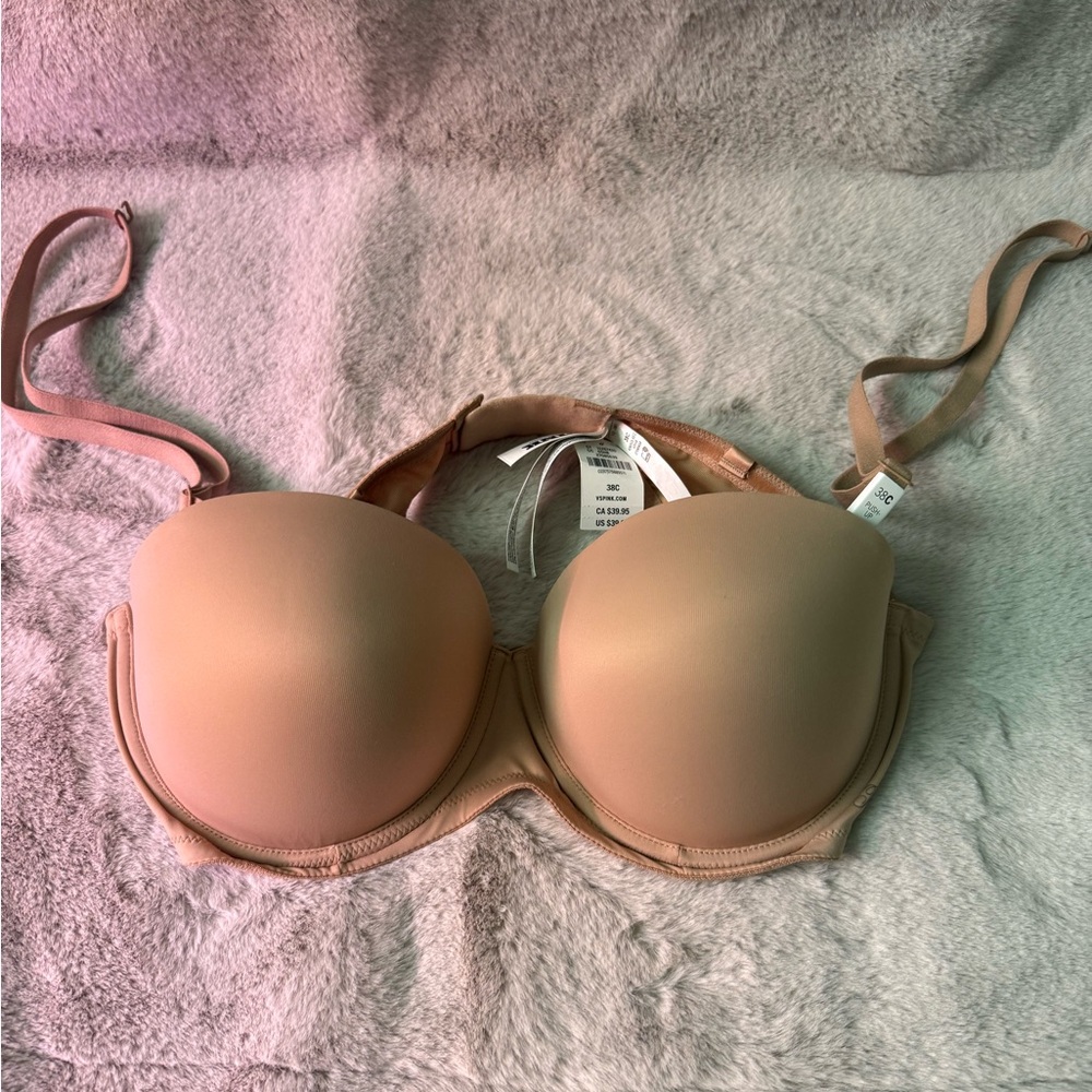 Victoria’s Secret pink Nude strapless or multi ware Bra NwT